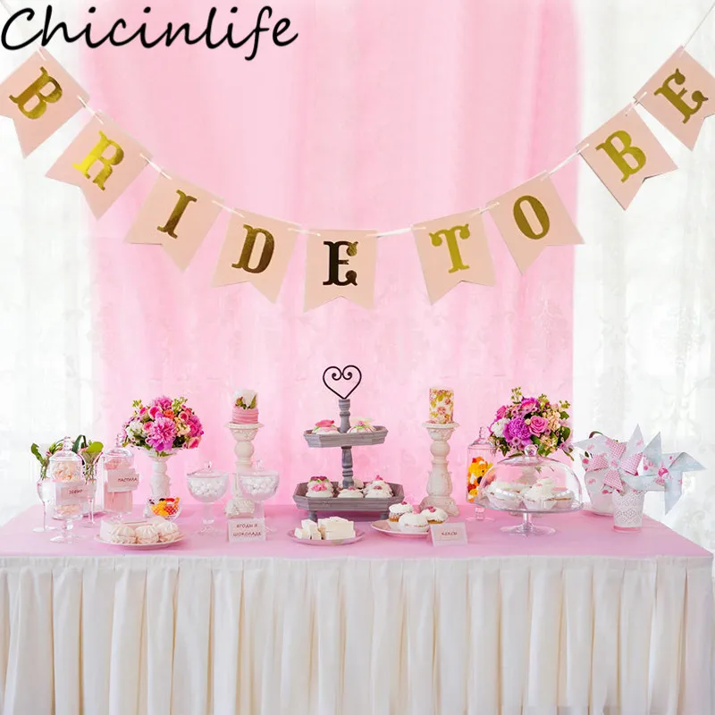 Chicinlife розовые золотые буквы Невеста быть фольга шар повязка на голову тиара