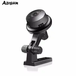 AZISHN 720 градусов Wi-Fi 180 P HD ip-камера с двухсторонней аудио поддержкой TF карты внутреннего домашнего видеонаблюдения мини-камера Yoosee