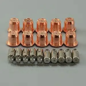 

OEM Trafimet S45 Consumables Kit Electrode PR0105 Nozzle Tip PD0102-10 1.0mm 50A 10pcs Each