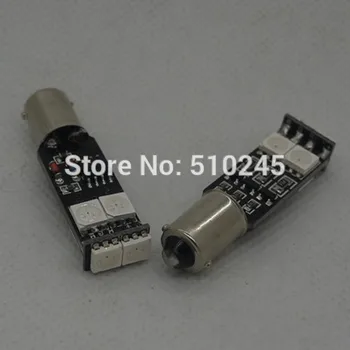 

30X auto car BA9S 6 smd 5050 6 led light lamp DC 12V RGB colorful lighting bulb free shipping