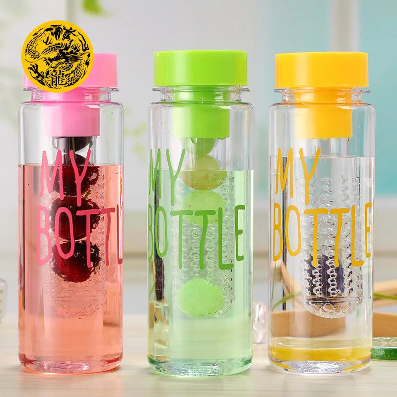 

My bottle Portable Fruit Infusing Infuser Water Bottles for water Bpa Free Shaker Sports Plastic 500ml Lemon Juice bottle