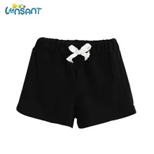 LONSANT/короткие штаны; коллекция года; Летние Детские хлопковые шорты; Одежда для девочек; модная однотонная одежда для малышей; Meisjes Kids Korte Broek; D2535