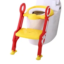 Детские, для малышей Детский горшок сиденья с лестницы крышка Туалет складной стул Пи обучение писсуаров сидения FJ88