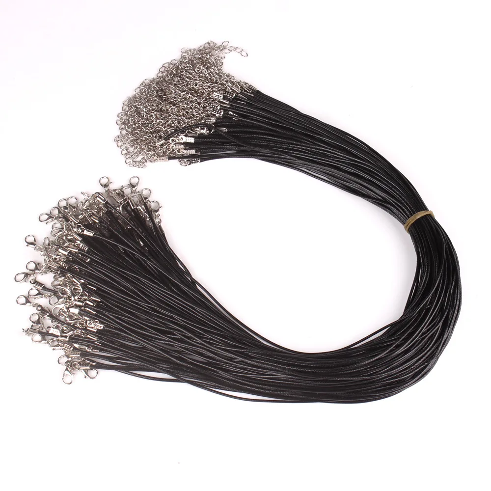 

Fashion Accessories Pendant Rope Chain Necklace Black Wax String For Pendants