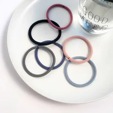 1 шт. веревка для волос для девочек базовое кольцо для волос простые волосы веревка без шва высокая эластичная шерстяная резинка, ленточка G0409