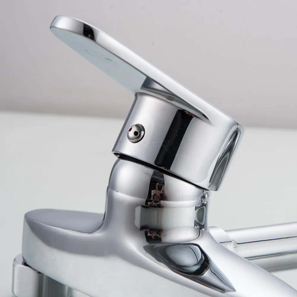 Chrome Double Holes Single Handle tap 360 Degree Rotation Wall Mounted Cold and Hot Water Purification kitchen faucet Mci9