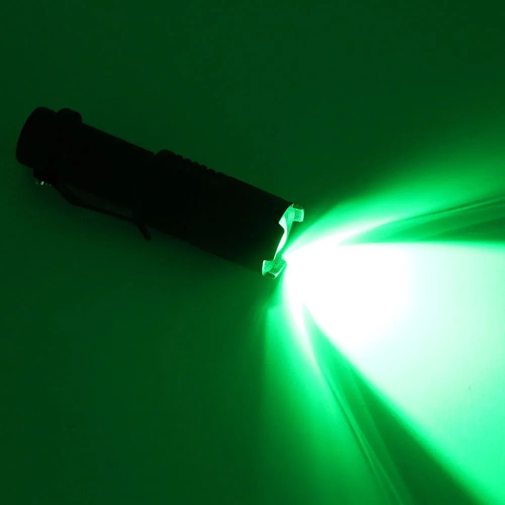 High Quality Mini LED Flashlight Green light Waterproof XPE LED