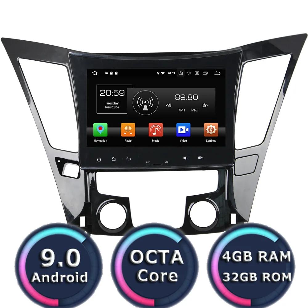 Roadlover Android 9 0 Автомобильный мультимедийный плеер радио для Hyundai Sonata 2011 2012 2013 стерео