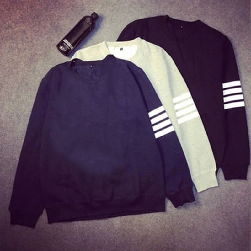 

New Fashion Autumn Winter Men Women Sweatshirt Striped Long Sleeve Hoodie O Neck Tops Casual Pullover MV66