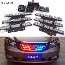 Free Shipping 12V 54LED Car Auto Truck LED Beacon Emergency Recovery Flashing Warning Strobe Light Red Blue White Green Amber new 40 led magnetic mount rotating flashing amber dome beacon recovery warning light roadway safety