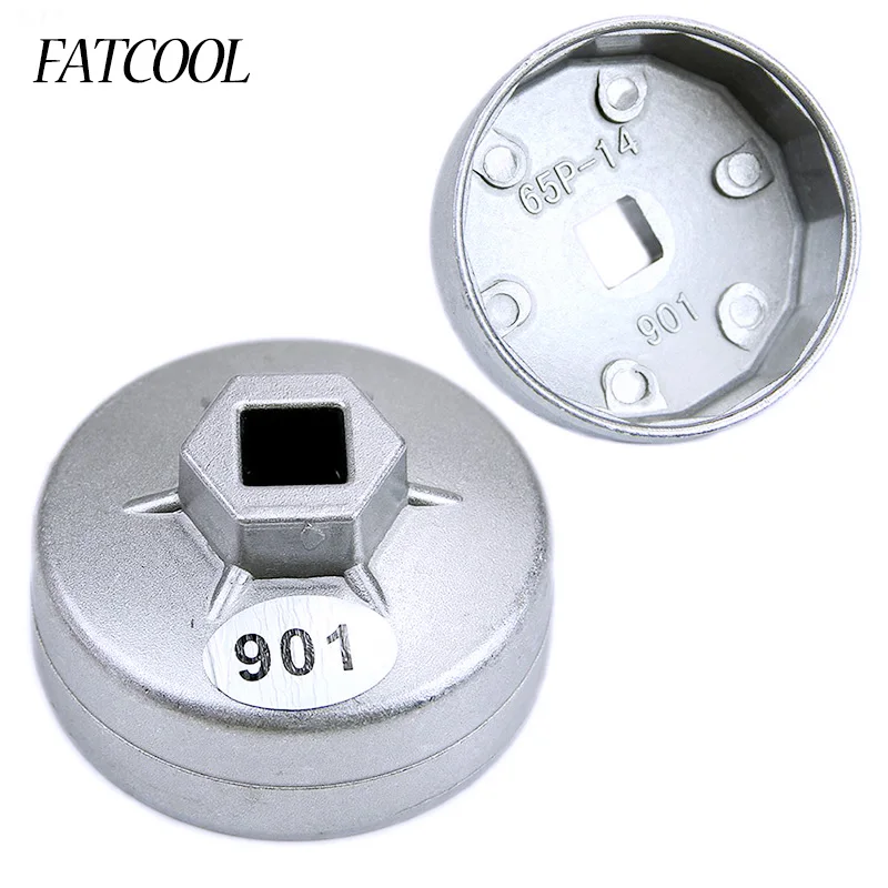 FATCOOL 2017 Новинка 1/2 Квадратный привод 65 мм 14 канавки Торцевая крышка масляный