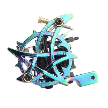 

Professional Colorful Coil Tattoo Machine 10 Wrap Coils Tattoo For Liner