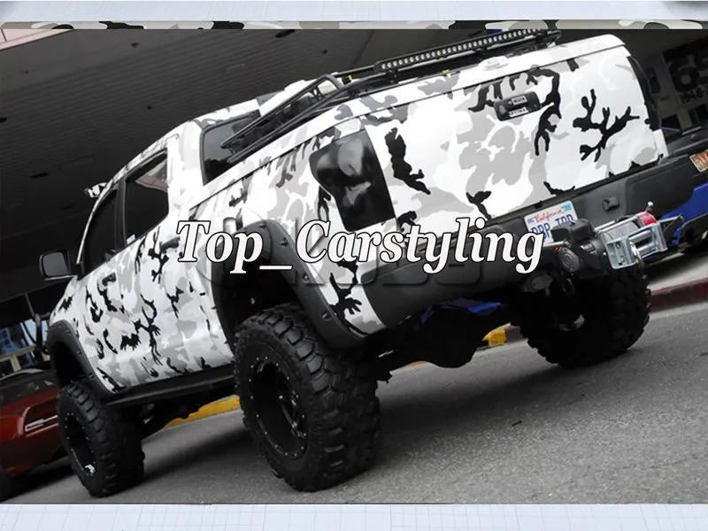 Black-White-Snow-Camo-Vinyl-Car-Wrapping-Camouflage-Film-Urban-Camouflage-Vinyl-Rolls-1-52-3m