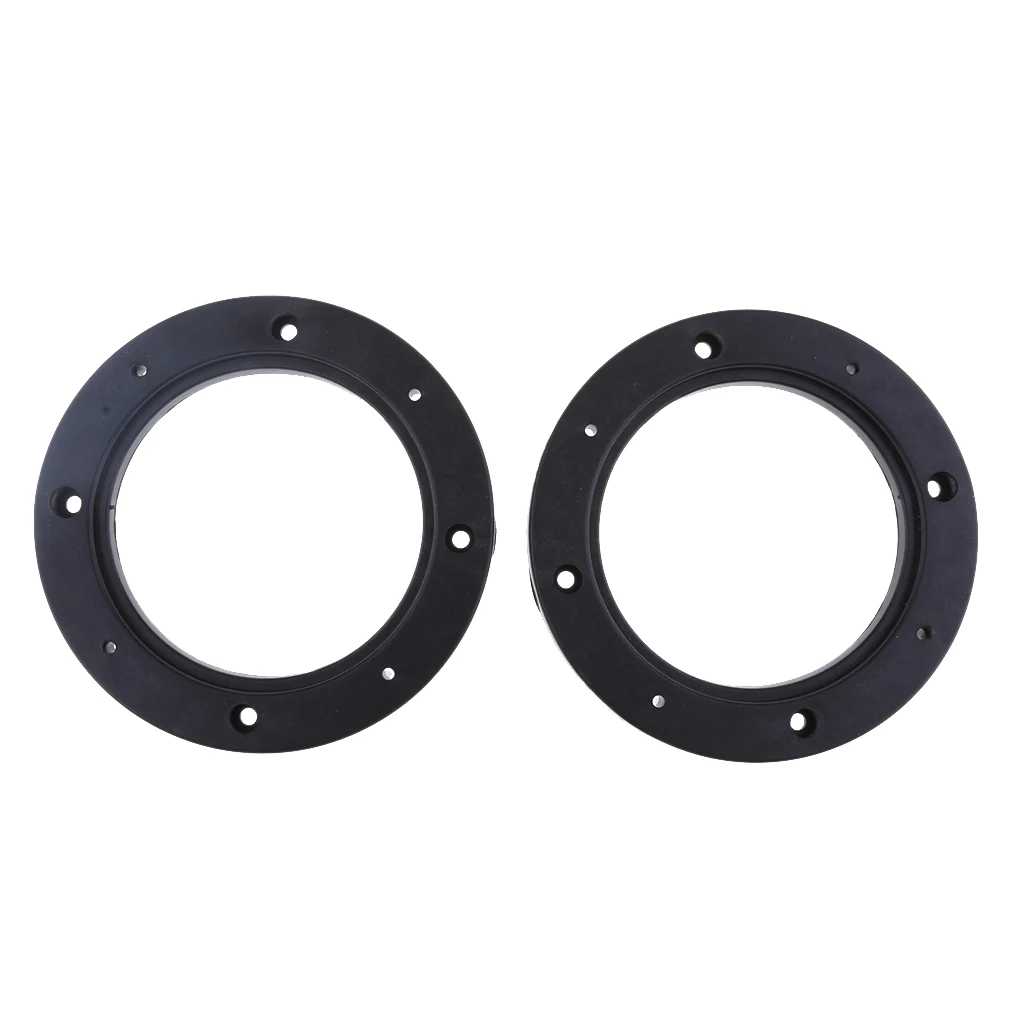 2pcs Universal Black 4inch Car Stereo Audio Speaker Mounting Spacer Rings Adaptor