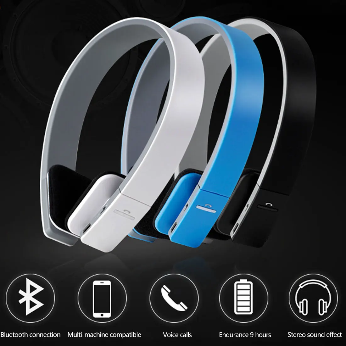 New BQ618 Wireless Bluetooth 4.1 EDR Smart Headset Headphone with MIC
