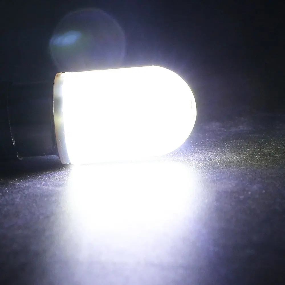 2PCS T20 W215W 7443 COB White Red Yellow LED Sidelight Reverse Indicator Brake Light Bulb 9V-28V.6