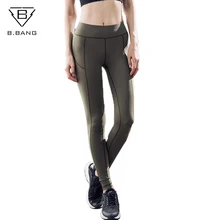 

B.BANG New Women Yoga Pants High Elastic Fitness Sport Leggings Tights Slim Running Sportswear Sports Pants Training Trousers