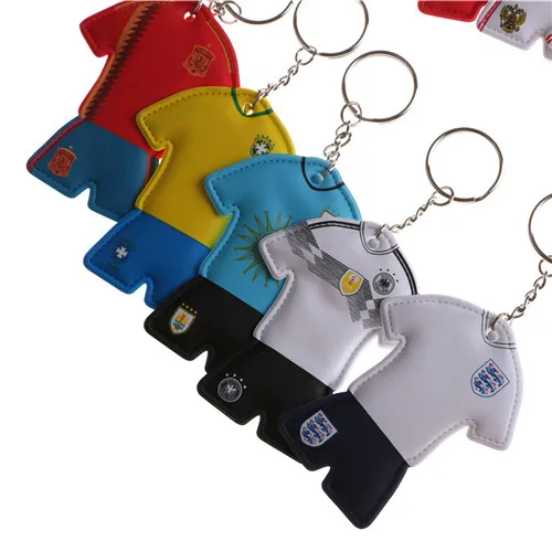 Football Star Jersey Keychain Christmas Birthday Gift World Sports Germany Brazil Fans Souvenir Gift Soccer Season Keyring New