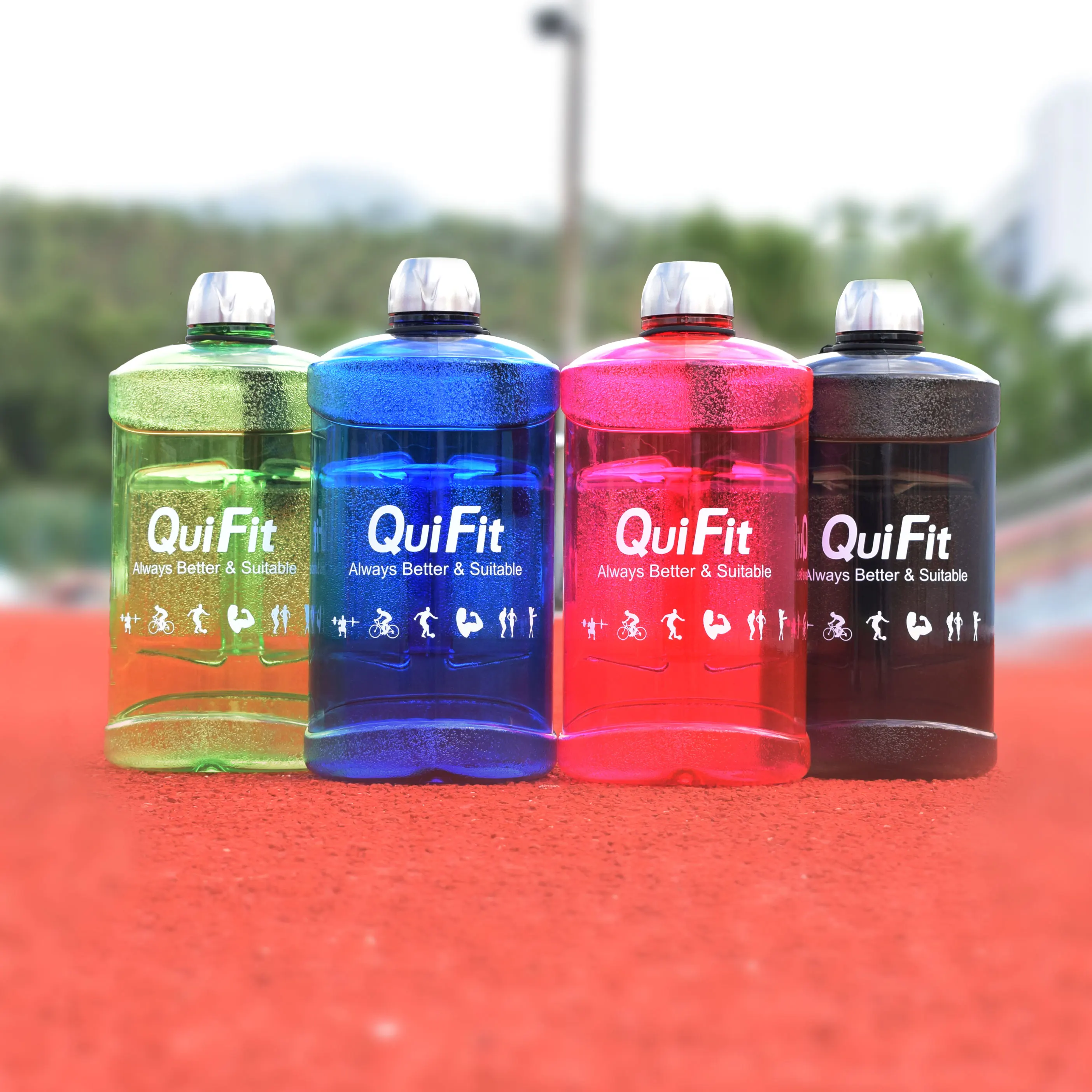 

QuiFit Free Shipping 2.2L 63oz Large Capacity Water Bottle Outdoor Sports Fitness Training Camping Workout BPA Free Drinking Jug