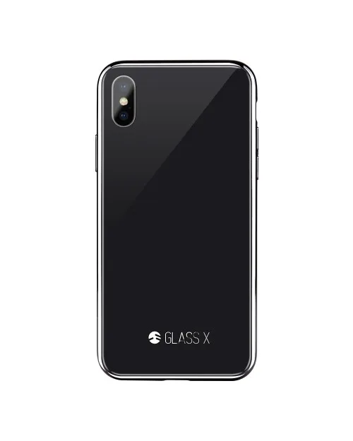 

Switcheasy Glass X case PC & Glass Back with TPU frame For iPhone X XS 5.8 inch 9H glass back cover Nanometer explosion