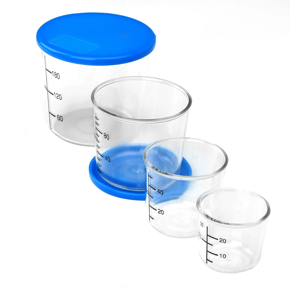 FISHNU Fishing Measuring Cups,High Transparent Fish Bait Measure Cup,PC