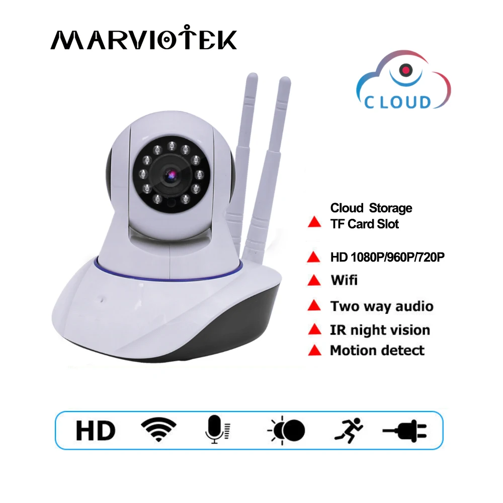 Wireless Surveillance Camera WiFi P2P Security Network Baby Monitor Two Way Intercom IR Cut IP CCTV