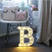Luminous LED Letter Night Light English Alphabet Number Lamp Wedding Party Decoration Christmas Home Decoration Accessories luminous decoration wedding party column lamp colorful colonne lumineuse of tower landscape lighting