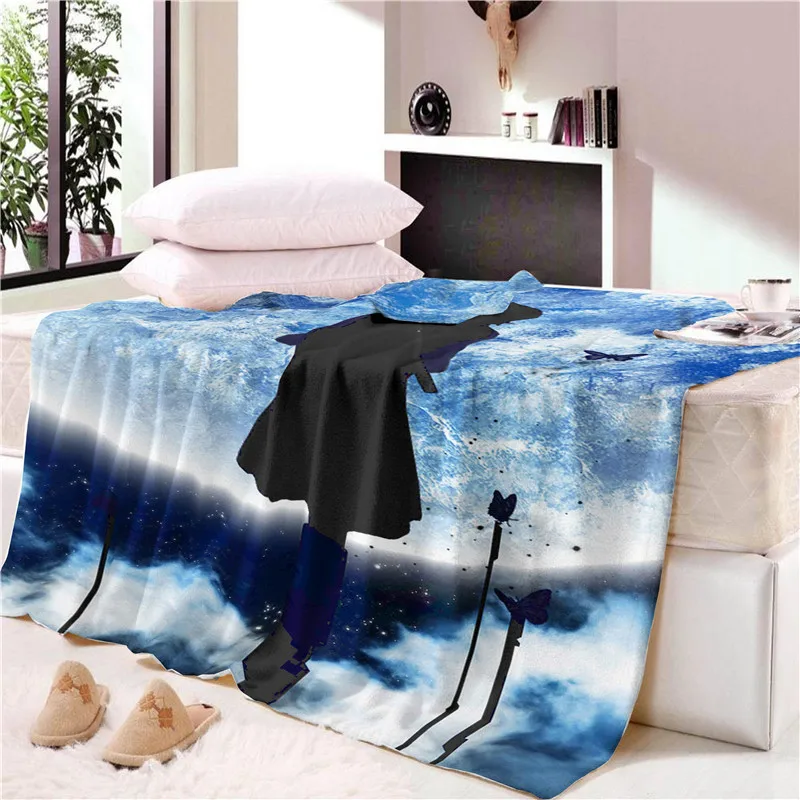 

Blanket Custom Photo Flannel Fleece Blanket Anime One Piece Printed Sofa Warm Bed Throw Blanket Adult H Blankets