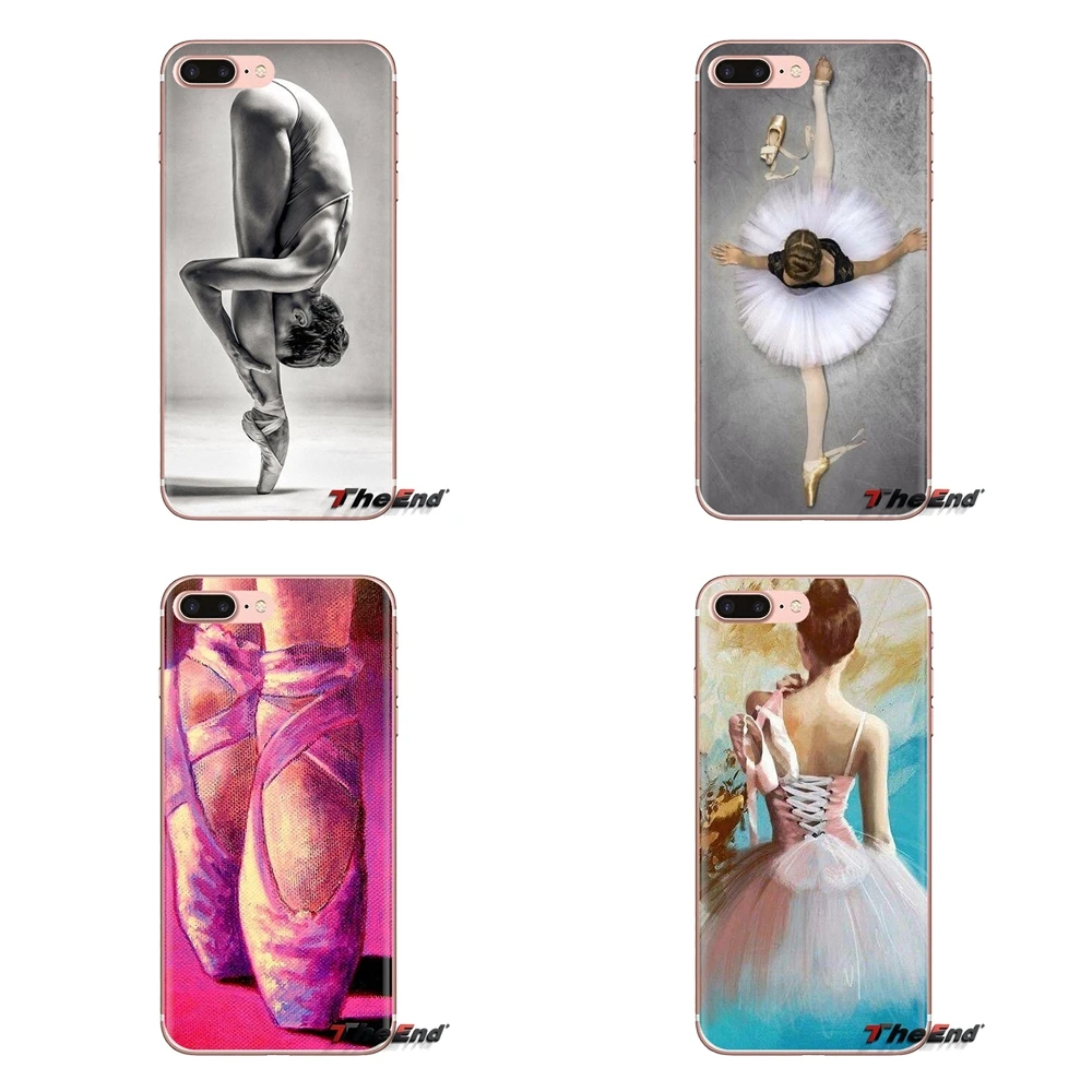 TPU Transparent Covers BALLERINA Ballet Dancer girl design For iPod Touch Apple iPhone 4 4S 5 5S SE 5C 6 6S 7 8 X XR XS Plus MAX |