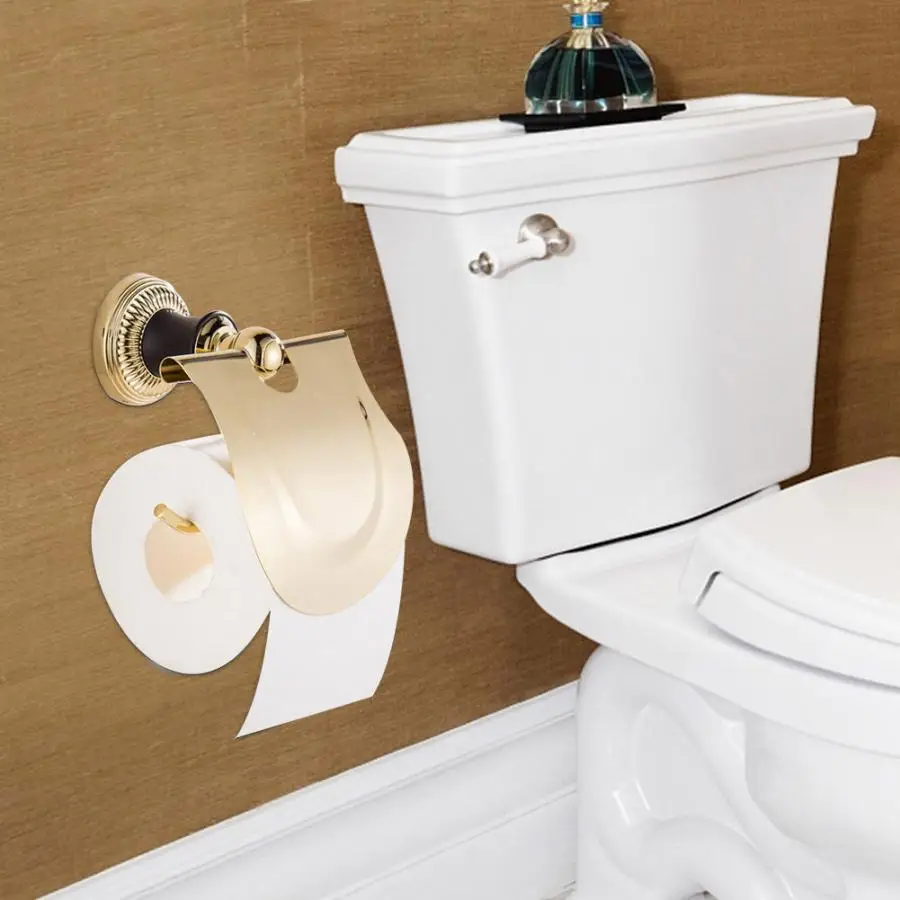 

Wall Mounted Toilet Paper Holder European Style Toilet Rolled Paper Tissue Rack Bathroom paper storage Dispenser