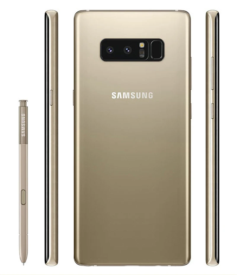 Samsung Galaxy Note8 Note 8 N9500 256 Гб Две sim-карты разблокированный 4G LTE Android телефон Snapdragon 835 Восьмиядерный 6," 12 МП ram 6 ГБ NFC