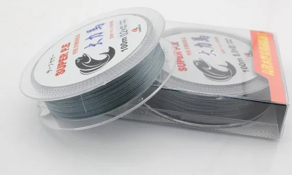 Высокое качество маленький размер 4 плетения 100 м PE плетеная леска 8LB диаметр 0 08 мм