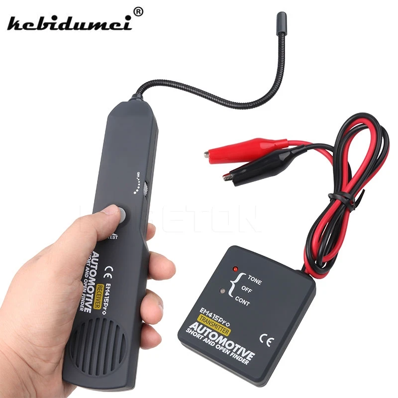 

kebidumei New EM415PRO Universal Cable Wire Tracker Short & Open Circuit Finder Tester Car Vehicle Repair Tone Tracer 6-42V DC