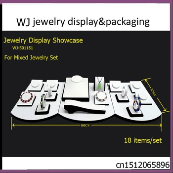 

Portable Mannequin Jewelry Display Set Showcase For Bracelet Bangle Necklace Watches Stand Holder Model Organizer Tray Case Kit