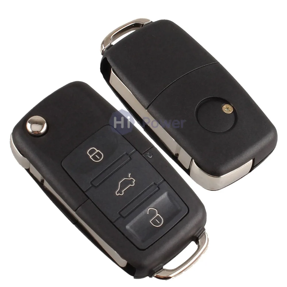 Remote Flip Folding Car Key Shell for VW Volkswagen MK4 Bora Golf 4 5 6 Passat Polo Bora Touran No Blade 04