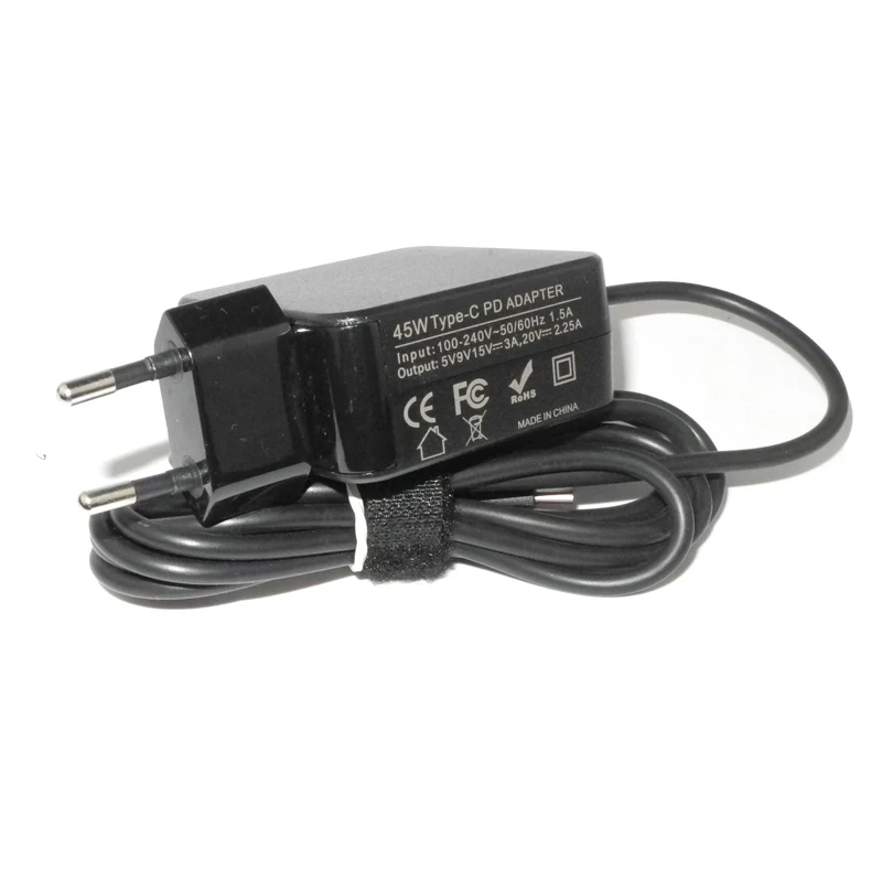 45W Wall Charger USB Type C Laptop Adapter Charger EU Plug 20V 2.25A 5V 2A 12V 3A for Lenovo ADLX45UCCU2A for HP Asus Notebook 45W Wall Charger USB Type C Laptop Adapter Charger EU Plug 20V 2.25A 5V 2A 12V 3A for Lenovo ADLX45UCCU2A for HP Asus Notebook