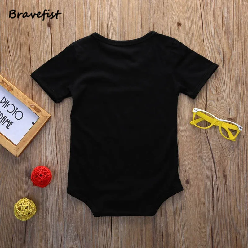 Комбинезон хлопковый для новорожденных на возраст 0 24 месяца|baby black onesies|baby romper