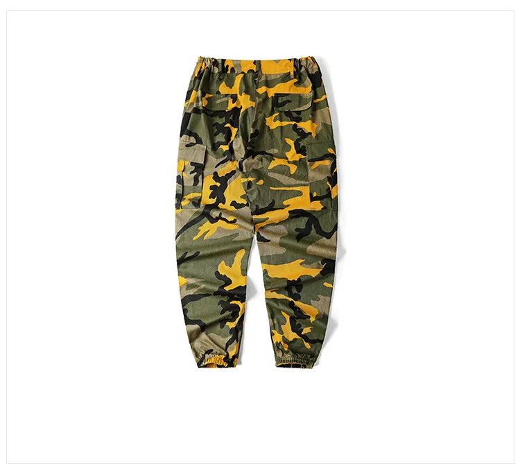 Orange Camouflage Pants Men and Women Sweatpants Purple Pink Gray Camo Pants Trousers Cargo Pant Streetwear Hip Hop Harem Jogger