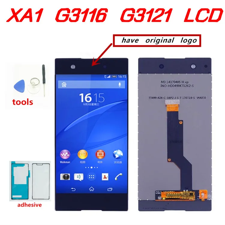 

5.0" Original Display For SONY Xperia XA1 LCD Touch Screen with Frame LCD for SONY XPERIA XA1 Display G3112 G3116 G3121