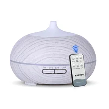 300ML Remote Control Aroma Diffuser Aromatherapy Wood Grain Essential Oil Diffuser Ultrasonic Cool Mist Humidifier For Home home use portable 300ml light wood grain ultrasonic humidification aroma essential oil diffuser chern aromatherapy humidifier