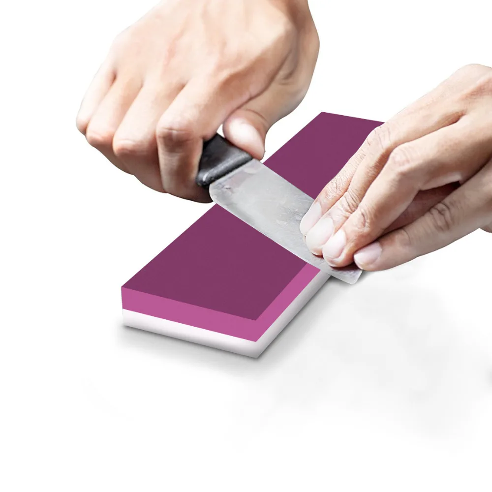 

HOT Double-side Grit 3000 10000 Knife Sharpener Professional All Iron Steel Kitchen Sharpening System Tool Ruby Whetstone New