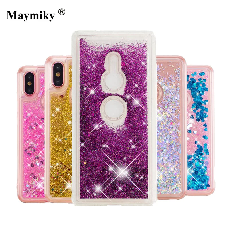 

Liquid case For Sony Xperia XA1 Ultra XA1 Plus XA2 Ultra XZ Premium XZ1 XZ2 Compact L2 L1 Glitter Dynamic Soft TPU Back cover