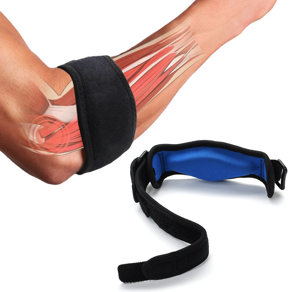 

Aptoco Sports Safety Nylon Elastic Elbow Brace Sleeve Basketball Shooting Pads for Tennis Absorb Sweat Lateral Pain Protection