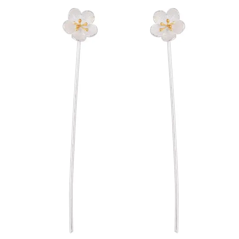 

Hfarich 925 Sterling Silver Earrings for Women Delicate Cherry Blossom Earrings Sakura Stud Earrings Bridesmaid Gift