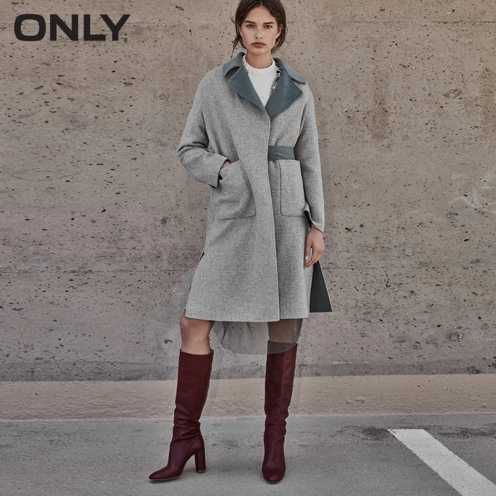 Beste Alleen Vrouwen Winter Nieuwe Stijl Wol Lange Dubbelzijdig Wollen Jas Wearable Op Beide Zijden Tie Up Riem | 11834S536