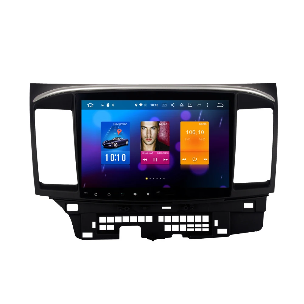 Discount android 8.0 car GPS radio for Mitsubishi Lancer autoradio navigation head unit multimedia 4Gb+32Gb 64bit PX5 8-Core 8