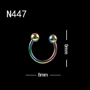 10 шт./лот, дизайн, в стиле панк, для ногтей, перфорированные, сплав, шпильки, металлическая кривая, стрелка, заклепки, украшение, дизайн ногтей, ручная дрель - Цвет: 10pcs N447
