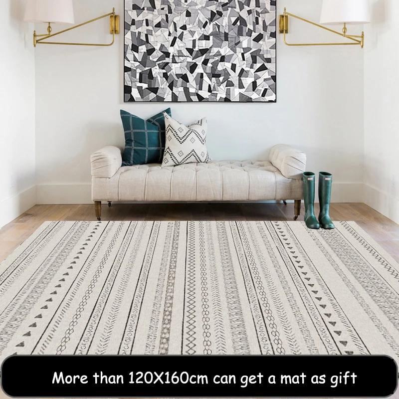 Nordic Creative Design Soft Carpets For Living Room Bedroom Rugs Home Rug For Living Room Floor Door Mat Anti-slip Large Mat Rug