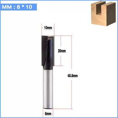 8 мм очистка нижней очистки Гравировальный Бит твердосплавный прямой/Dado маршрутизатор бит Деревообрабатывающие инструменты ЧПУ фреза Концевая фреза