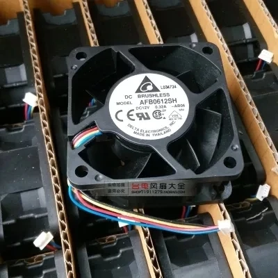 Подлинная Дельта 6025 AFB0612SH DC 12V 0.32A 6 см 4 провод PWM Контроль температуры большой